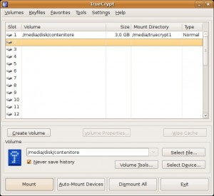 Visualizzazione del punto di montaggio