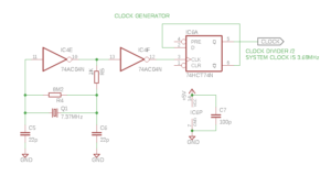 LM80C: clock circuit