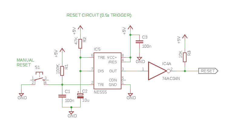 LM80C: reset circuit