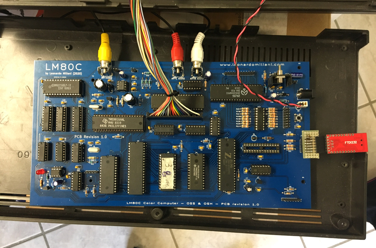 LM80C: inside the case